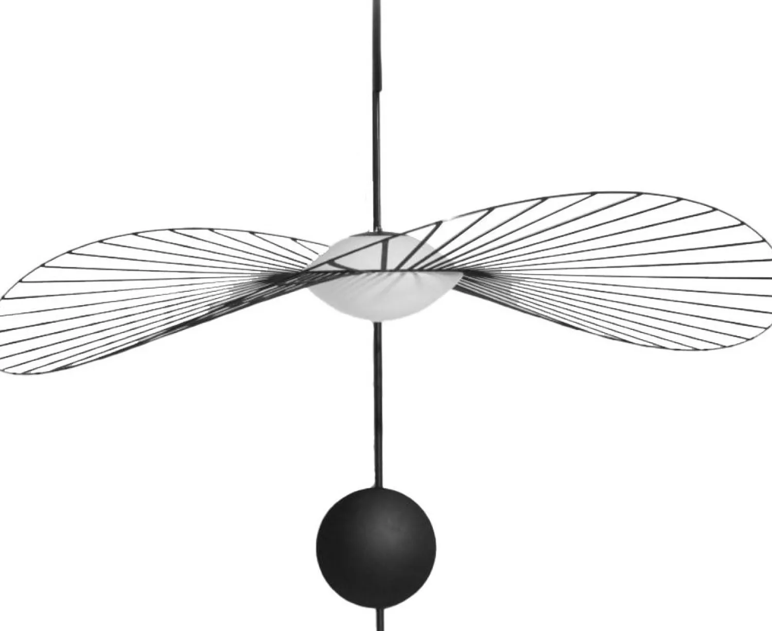 Design Wandlampen|Wandlampen-Petite Friture Vertigo Nova Wandlamp Zwart