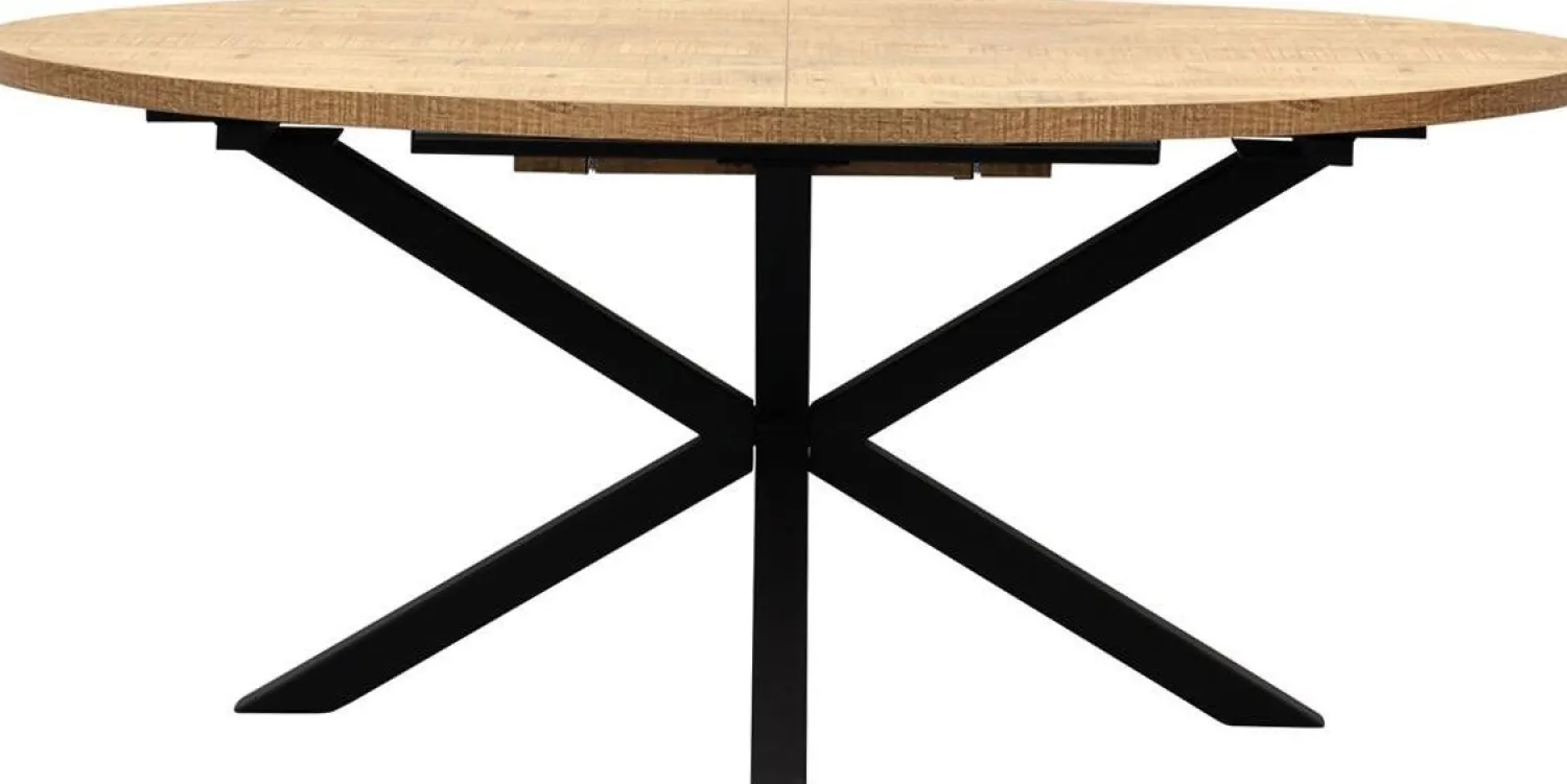 Uitschuifbare Eettafels|Ovale Eettafels-Trendhopper Viano Eettafel Mango