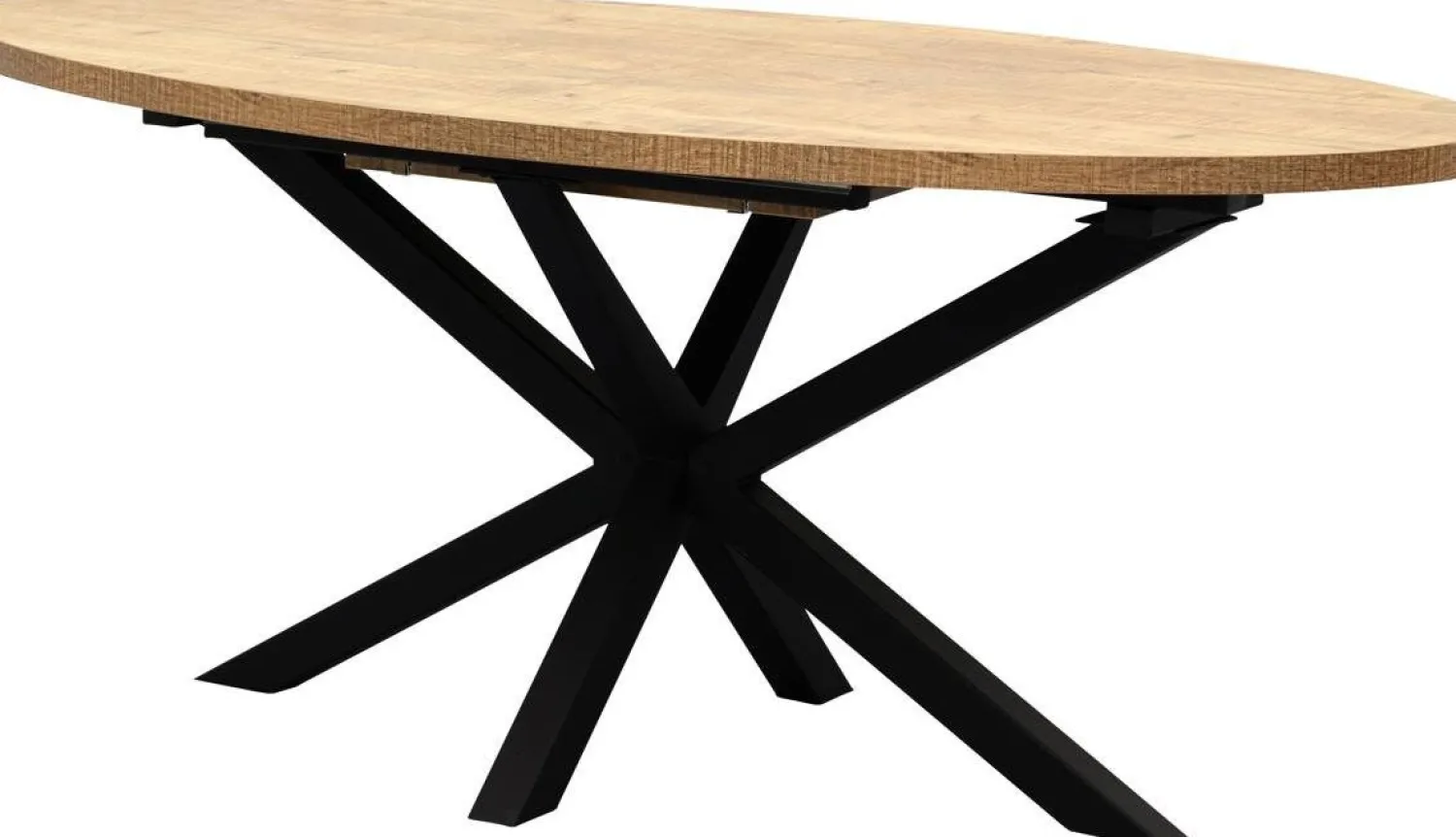 Uitschuifbare Eettafels|Ovale Eettafels-Trendhopper Viano Eettafel Mango
