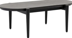 Houten Salontafels|Ovale Salontafels-Trendhopper Viby Salontafel Zwart