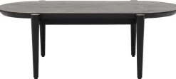 Houten Salontafels|Ovale Salontafels-Trendhopper Viby Salontafel Zwart