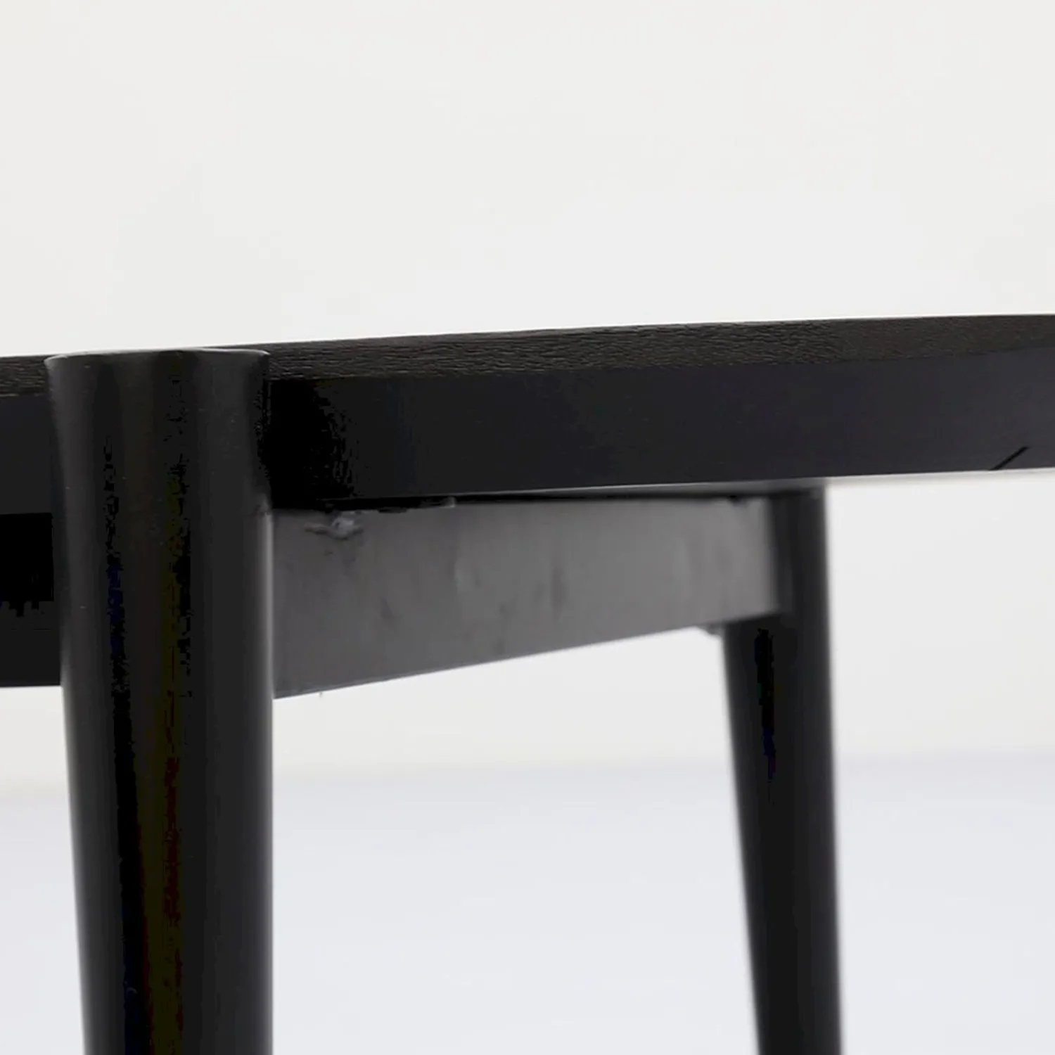 Houten Salontafels|Ovale Salontafels-Trendhopper Viby Salontafel Zwart