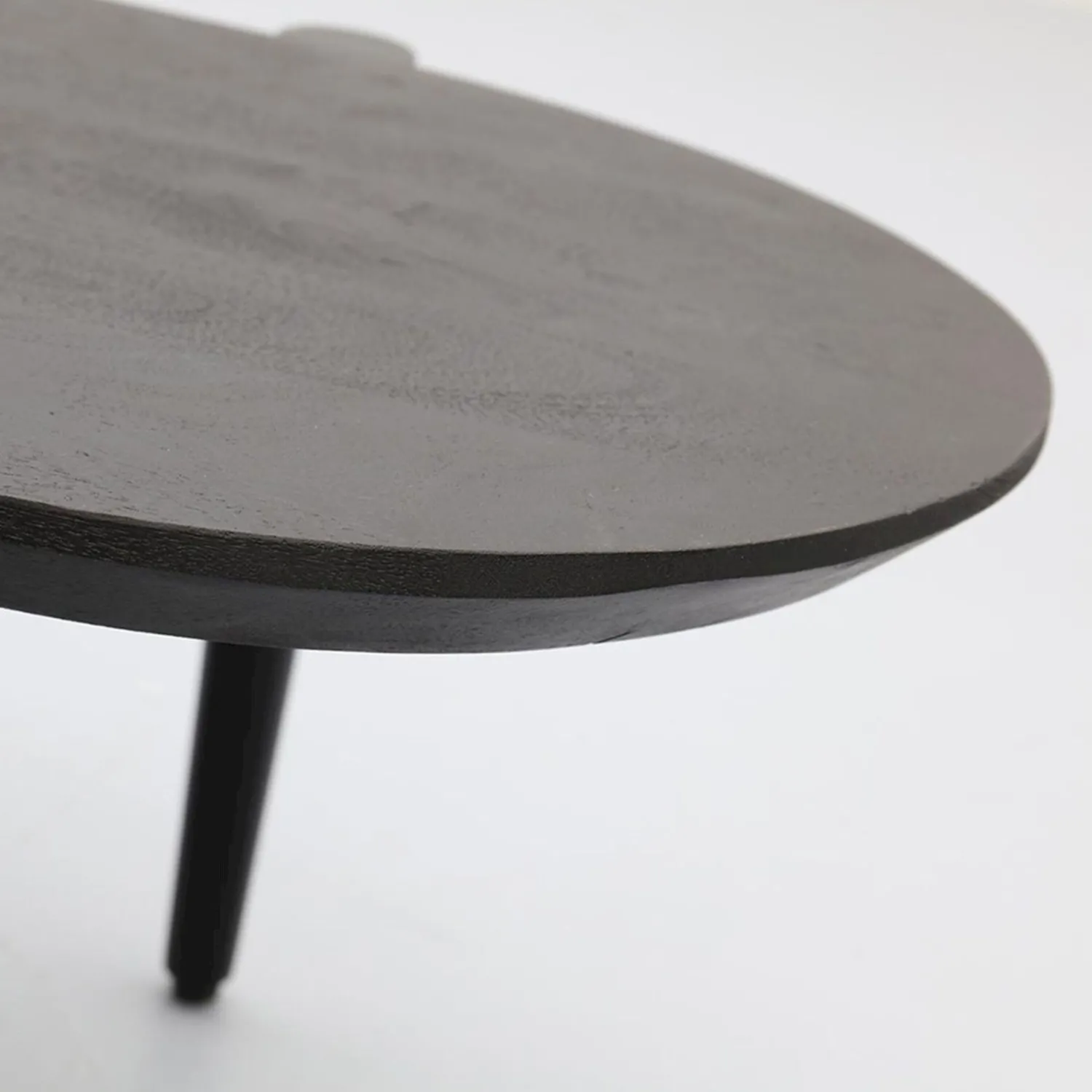 Houten Salontafels|Ovale Salontafels-Trendhopper Viby Salontafel Zwart