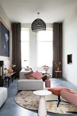 Ronde Bijzettafels-Zuiver Victoria Bijzettafel Pink