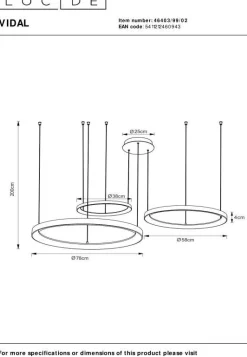 Hanglampen|Hanglampen-Lucide Vidal Hanglamp Goud