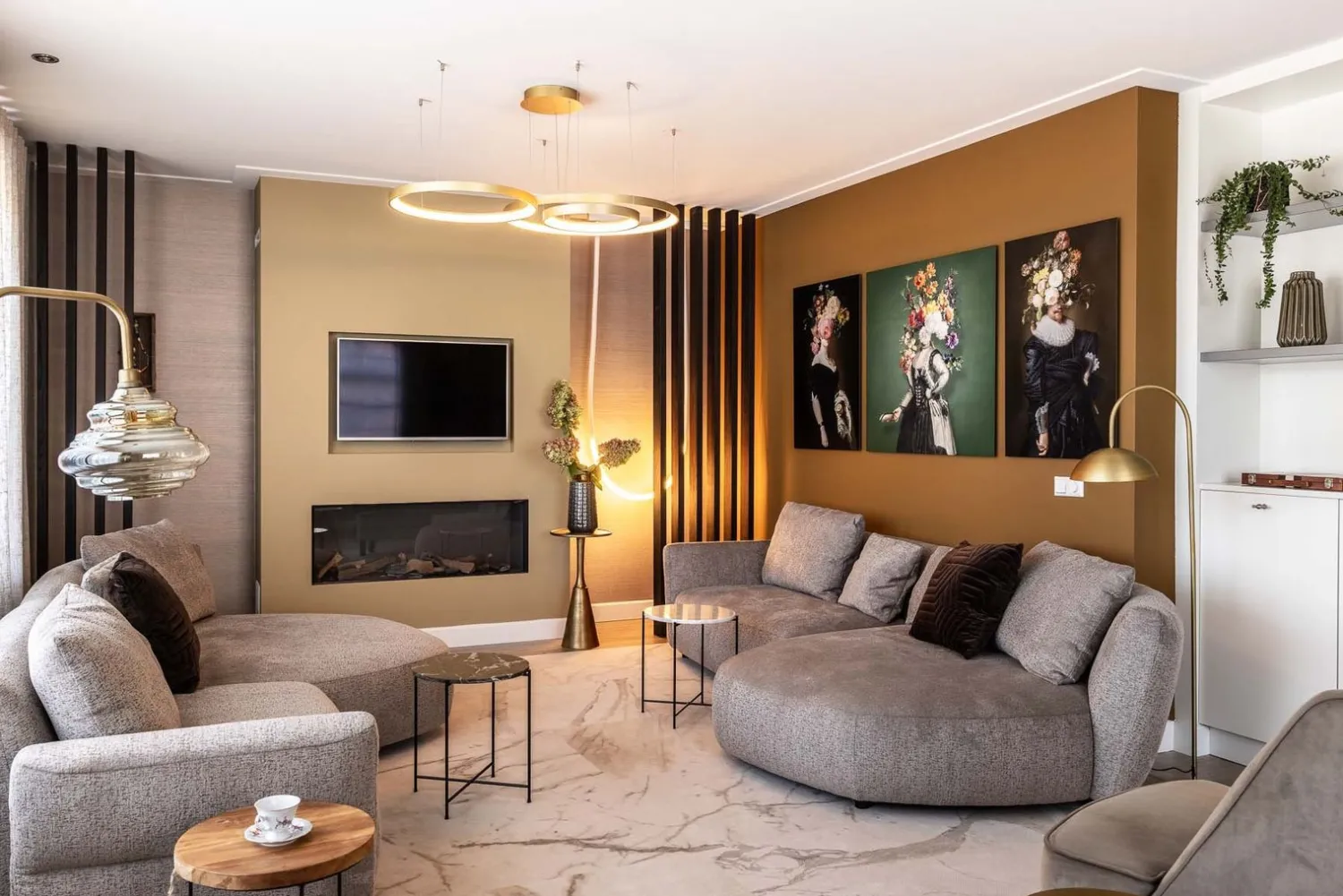 Hanglampen|Hanglampen-Lucide Vidal Hanglamp Goud