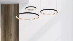 Moderne Hanglampen|Moderne Hanglampen-Lucide Vidal Hanglamp Zwart