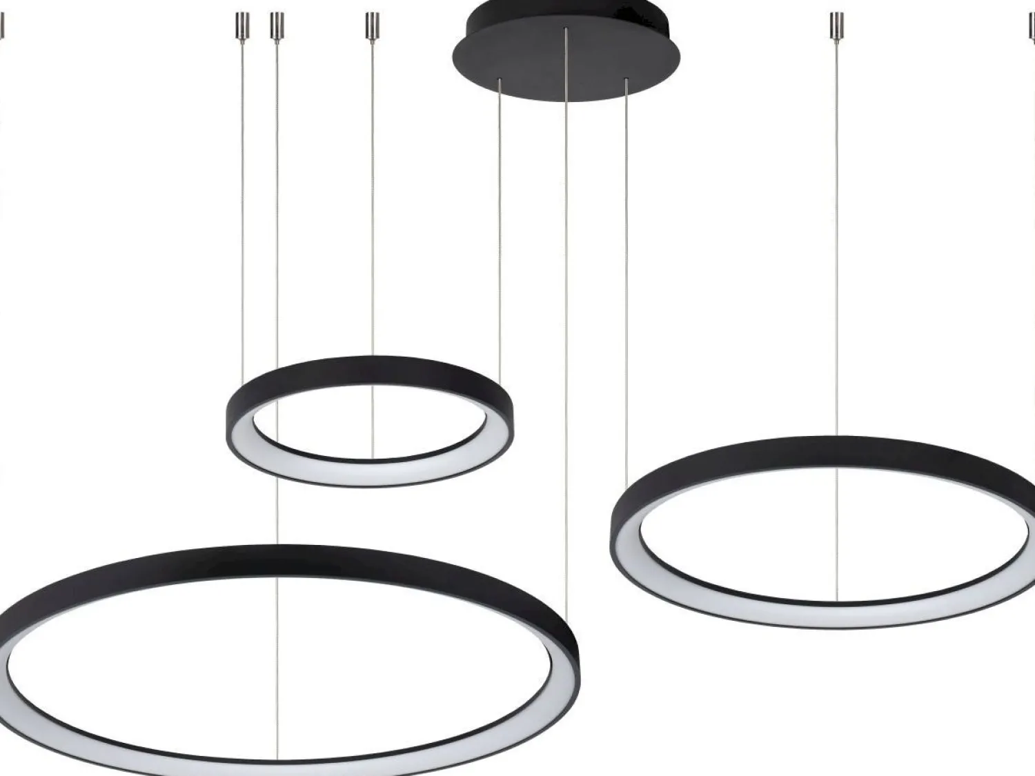 Moderne Hanglampen|Moderne Hanglampen-Lucide Vidal Hanglamp Zwart