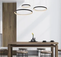 Moderne Hanglampen|Moderne Hanglampen-Lucide Vidal Hanglamp Zwart