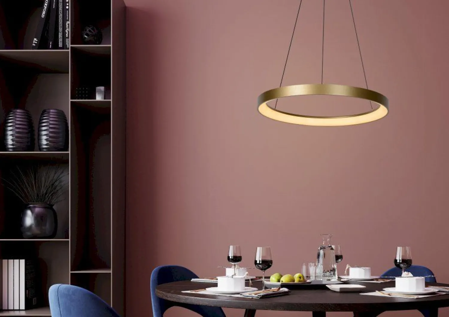 Design Hanglampen|Design Hanglampen-Lucide Vidal Hanglamp Goud