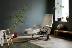 Leren Fauteuils|Relaxfauteuils-Stressless View Relaxfauteuil Grijs