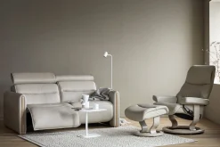 Leren Fauteuils|Relaxfauteuils-Stressless View Relaxfauteuil Grijs