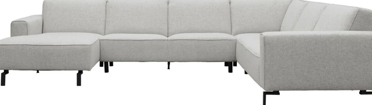 U-Banken|Hoekbanken-Trendhopper Vik Rechts U-bank Light Grey
