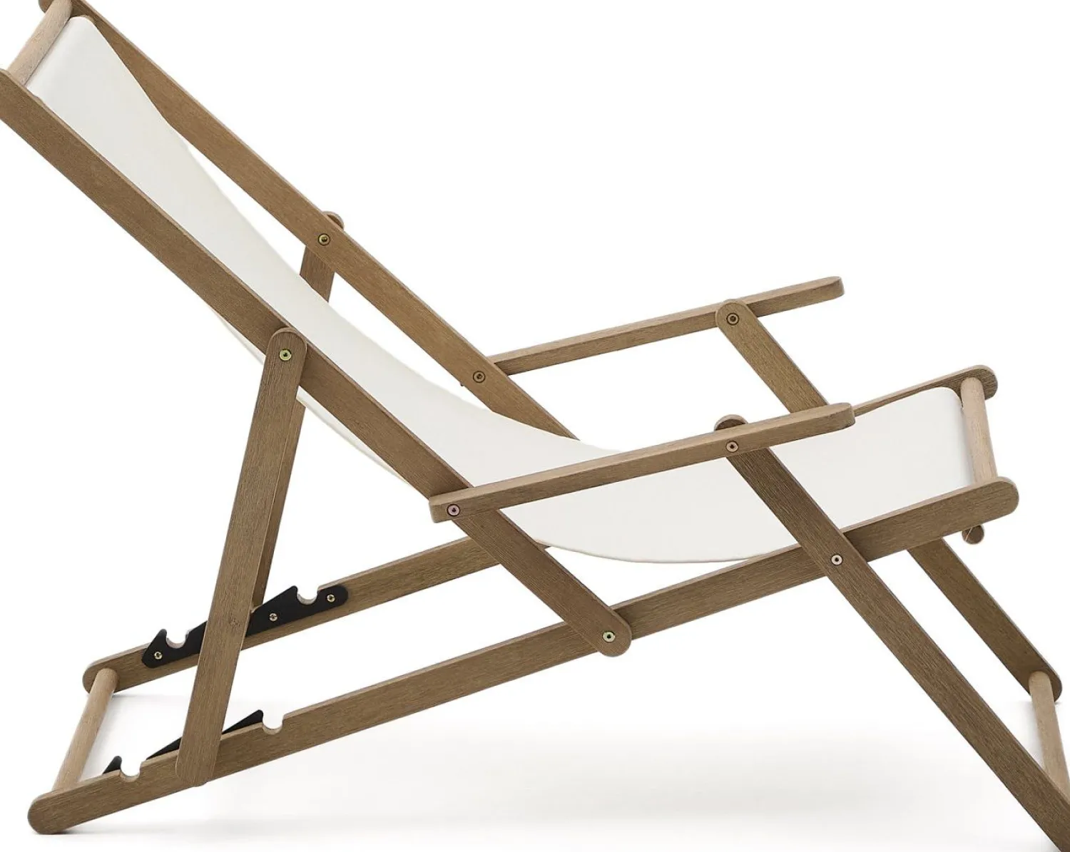 Tuinstoelen-Kave Home Vilara Strandstoel Wit