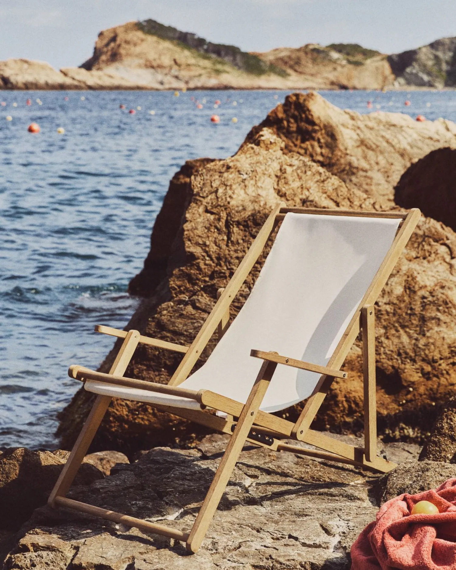 Tuinstoelen-Kave Home Vilara Strandstoel Wit