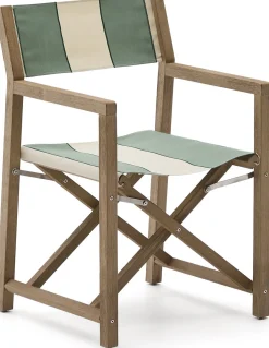 Tuinstoelen-Kave Home Vilara Tuinstoel Beige, Groen