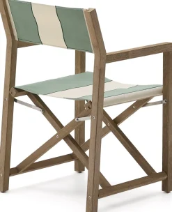 Tuinstoelen-Kave Home Vilara Tuinstoel Beige, Groen