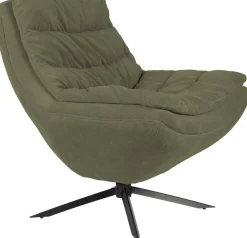 Draaifauteuils-Dutchbone Vince Fauteuil Green