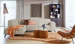 Hoekbanken-Eijerkamp Collectie Vince Links Hoekbank Shitake / Beige