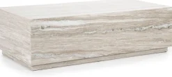 Marmeren Salontafels-Eleonora Vince Salontafel Beige, Wit