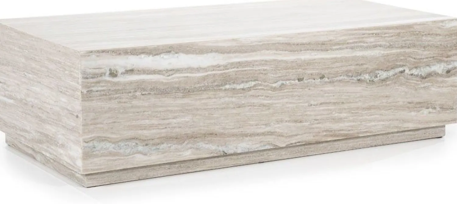 Marmeren Salontafels-Eleonora Vince Salontafel Beige, Wit