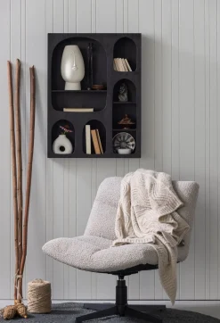Draaifauteuils-WOOOD Vinny Draaifauteuil Sand