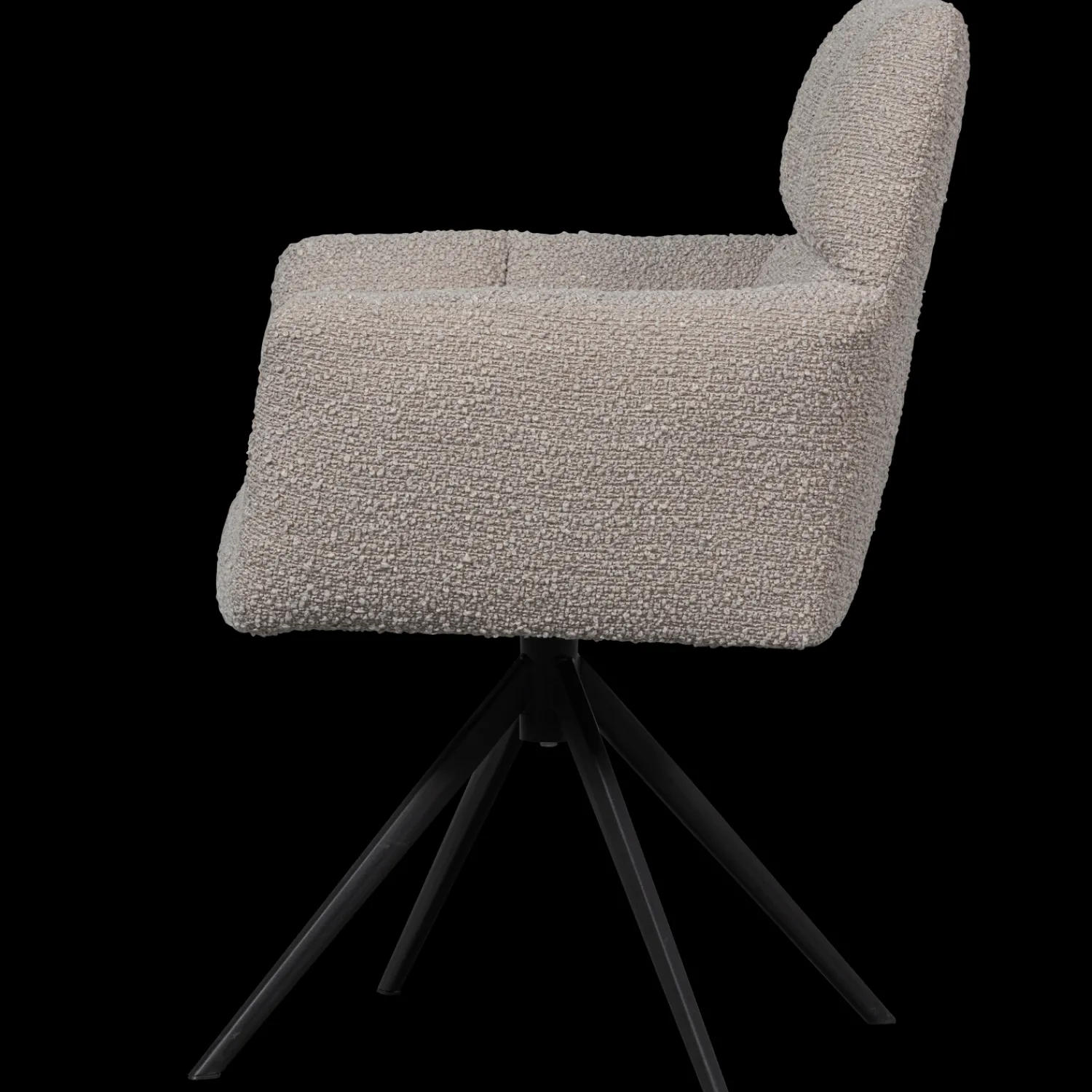 Draaibare Eetkamerstoelen|Eetkamerstoelen Met Armleuning-WOOOD Vinny Eetkamerstoel Sand