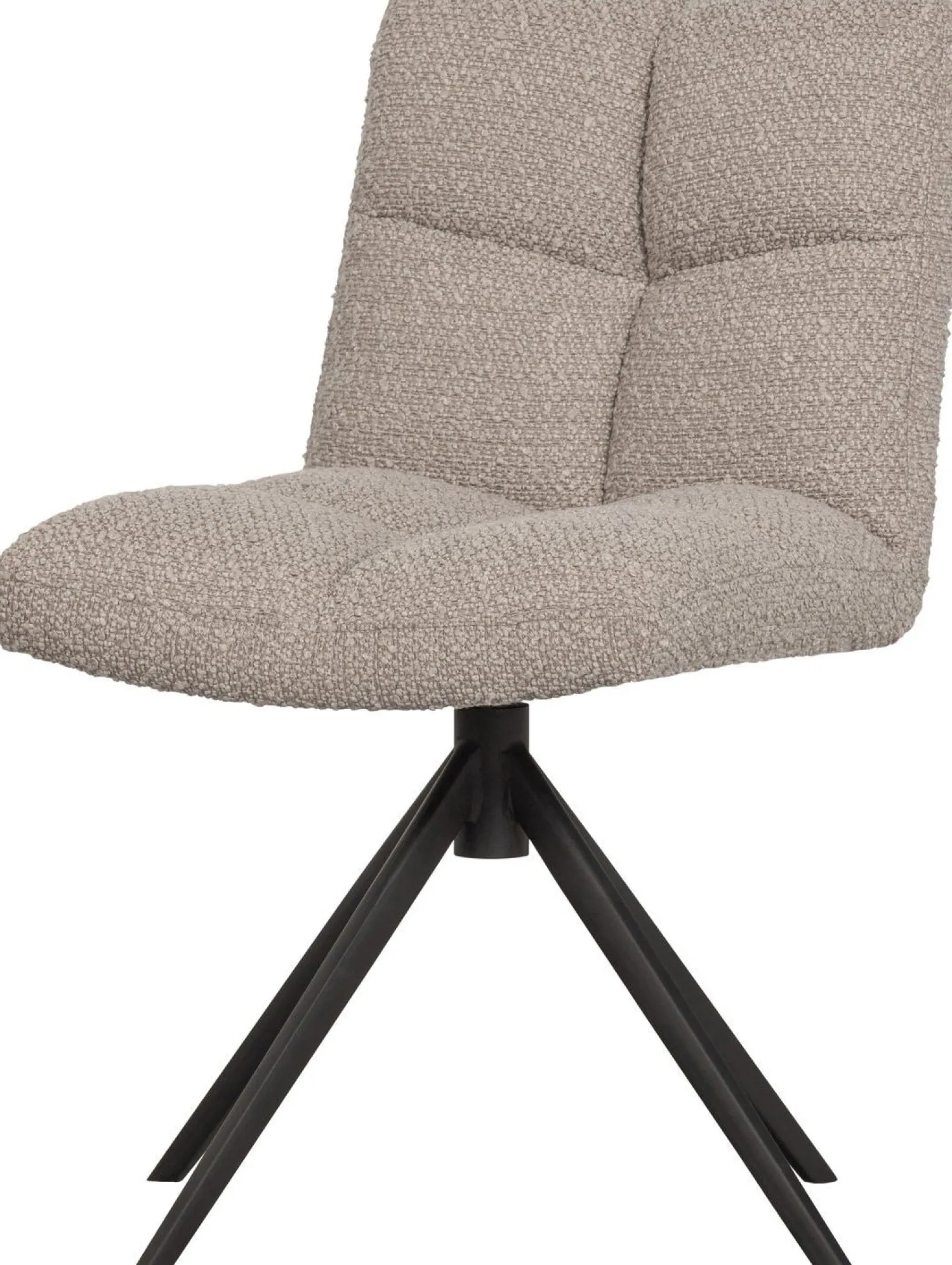Draaibare Eetkamerstoelen|Eetkamerstoelen Zonder Armleuning-WOOOD Vinny Eetkamerstoel Sand