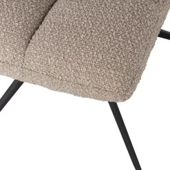 Draaibare Eetkamerstoelen|Eetkamerstoelen Zonder Armleuning-WOOOD Vinny Eetkamerstoel Sand