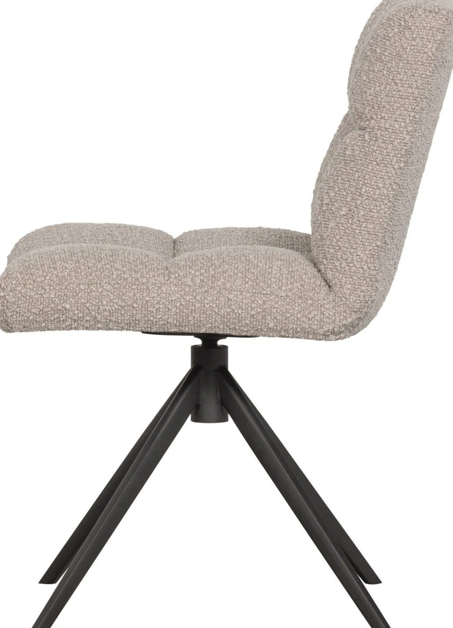 Draaibare Eetkamerstoelen|Eetkamerstoelen Zonder Armleuning-WOOOD Vinny Eetkamerstoel Sand