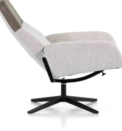 Leren Fauteuils|Draaifauteuils-Montèl Vision Fauteuil Stone, Linen