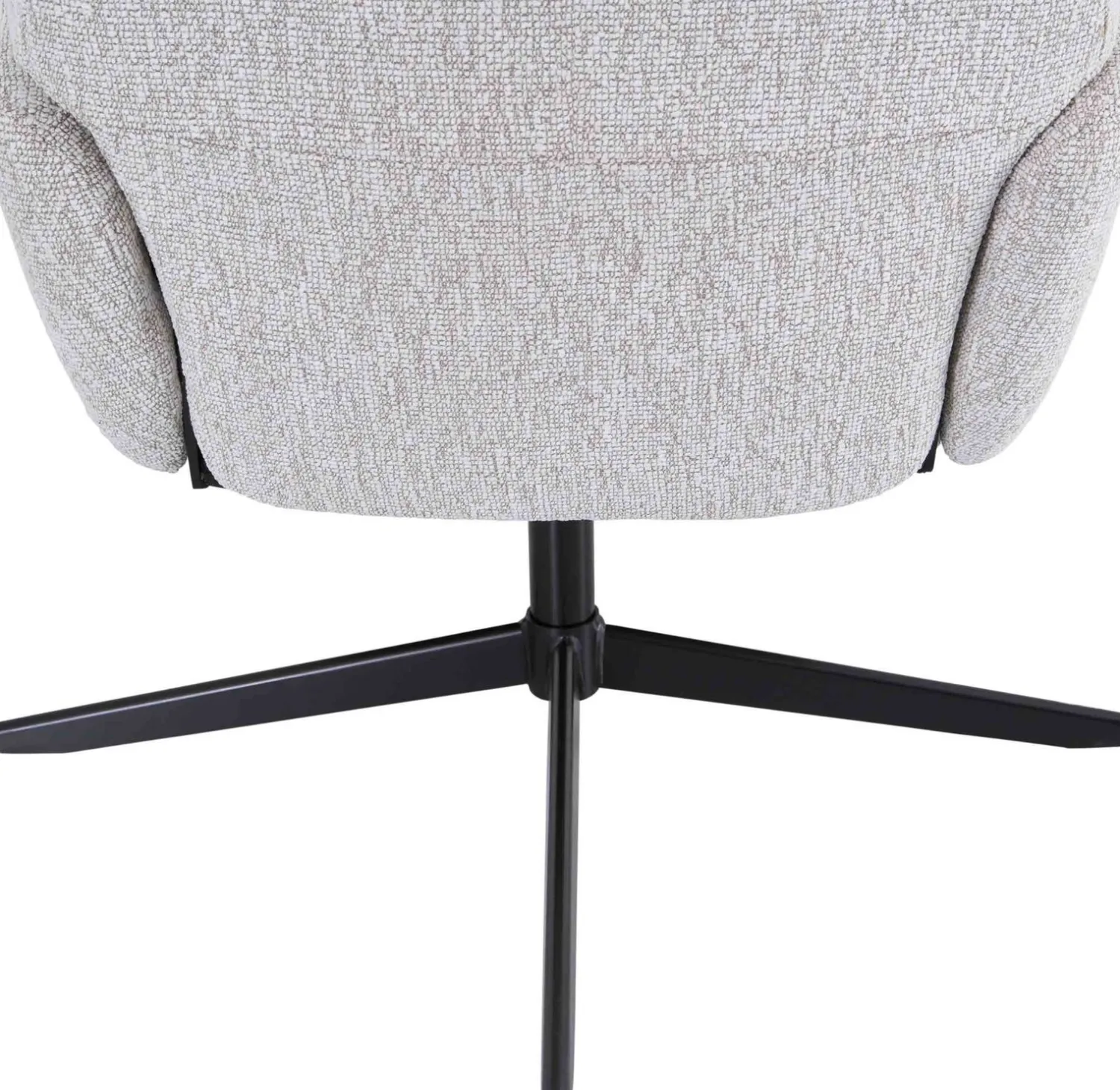 Leren Fauteuils|Draaifauteuils-Montèl Vision Fauteuil Stone, Linen