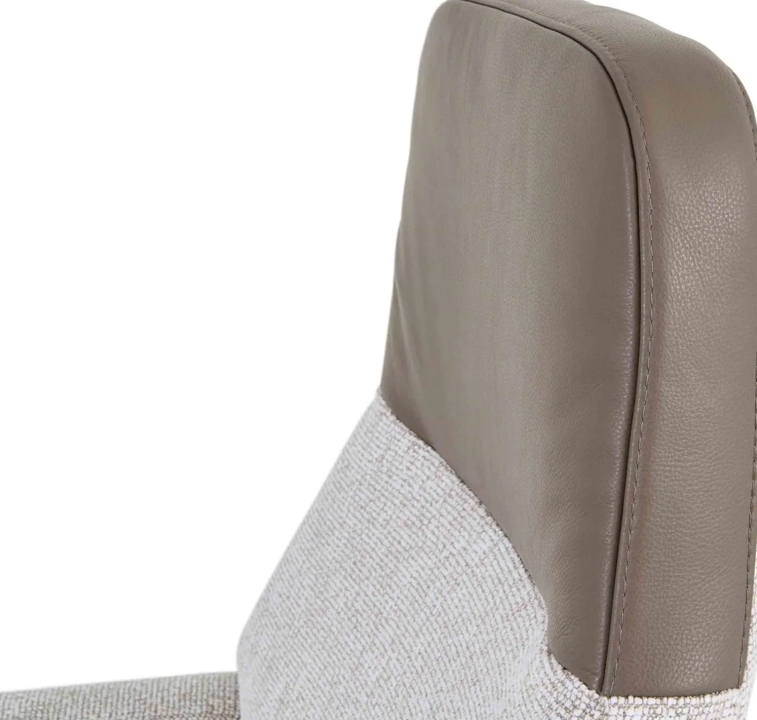 Leren Fauteuils|Draaifauteuils-Montèl Vision Fauteuil Stone, Linen