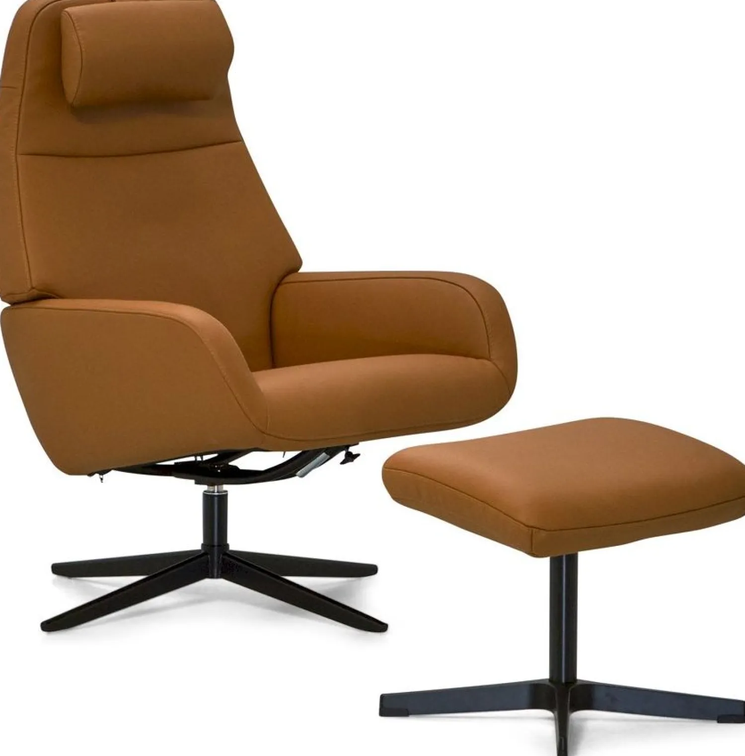 Leren Fauteuils|Draaifauteuils-Montèl Vision XL Draaifauteuil Gold
