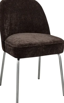 Eetkamerstoelen Zonder Armleuning-WOOOD Vogue Eetkamerstoel Dark Brown