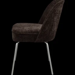 Eetkamerstoelen Zonder Armleuning-WOOOD Vogue Eetkamerstoel Dark Brown