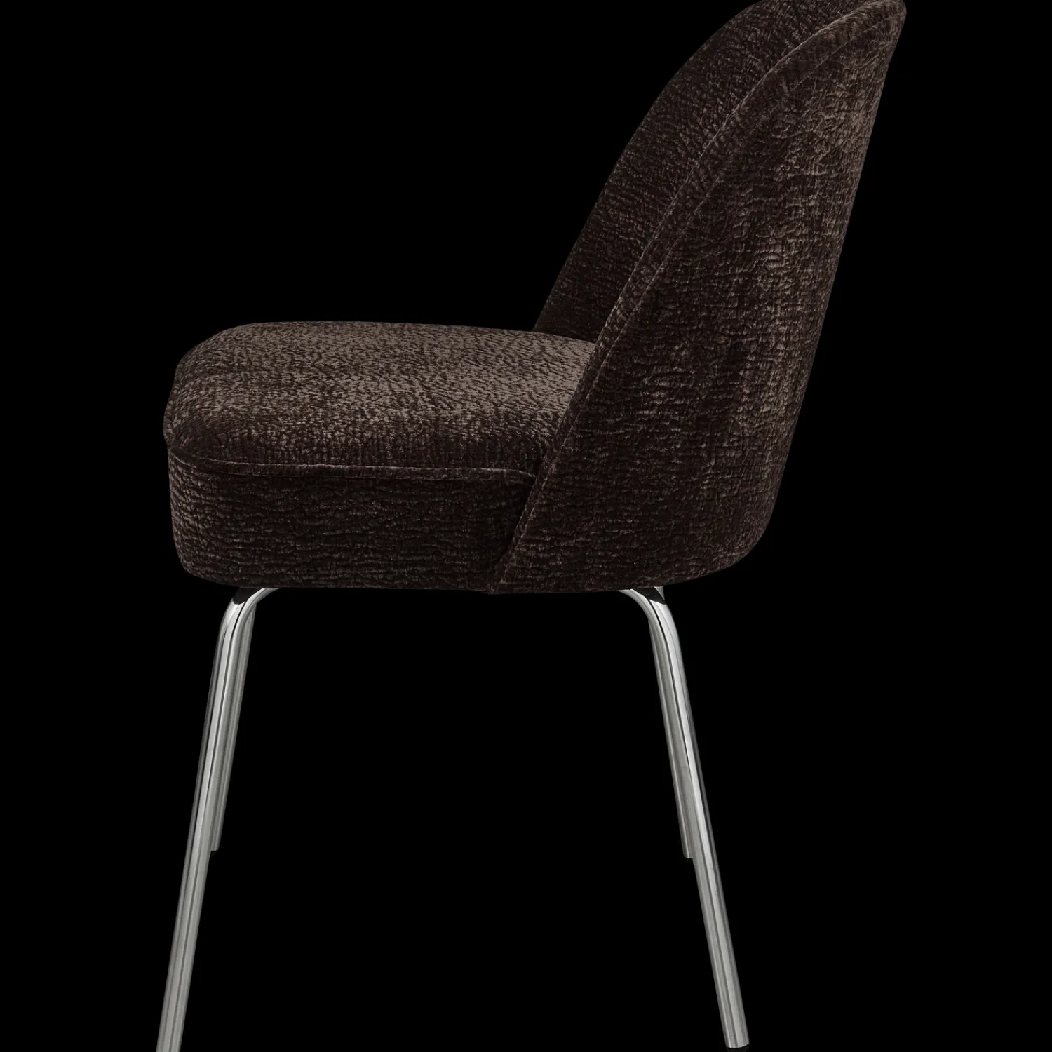 Eetkamerstoelen Zonder Armleuning-WOOOD Vogue Eetkamerstoel Dark Brown