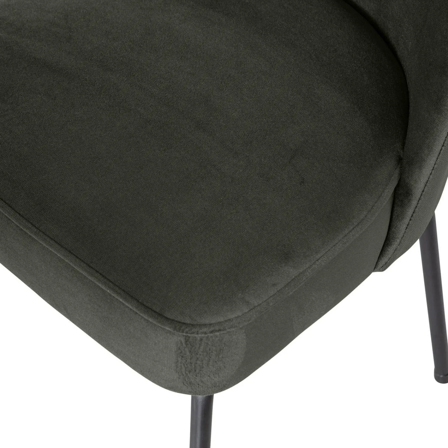 Eetkamerstoelen Zonder Armleuning-WOOOD Vogue Eetkamerstoel Dark Green