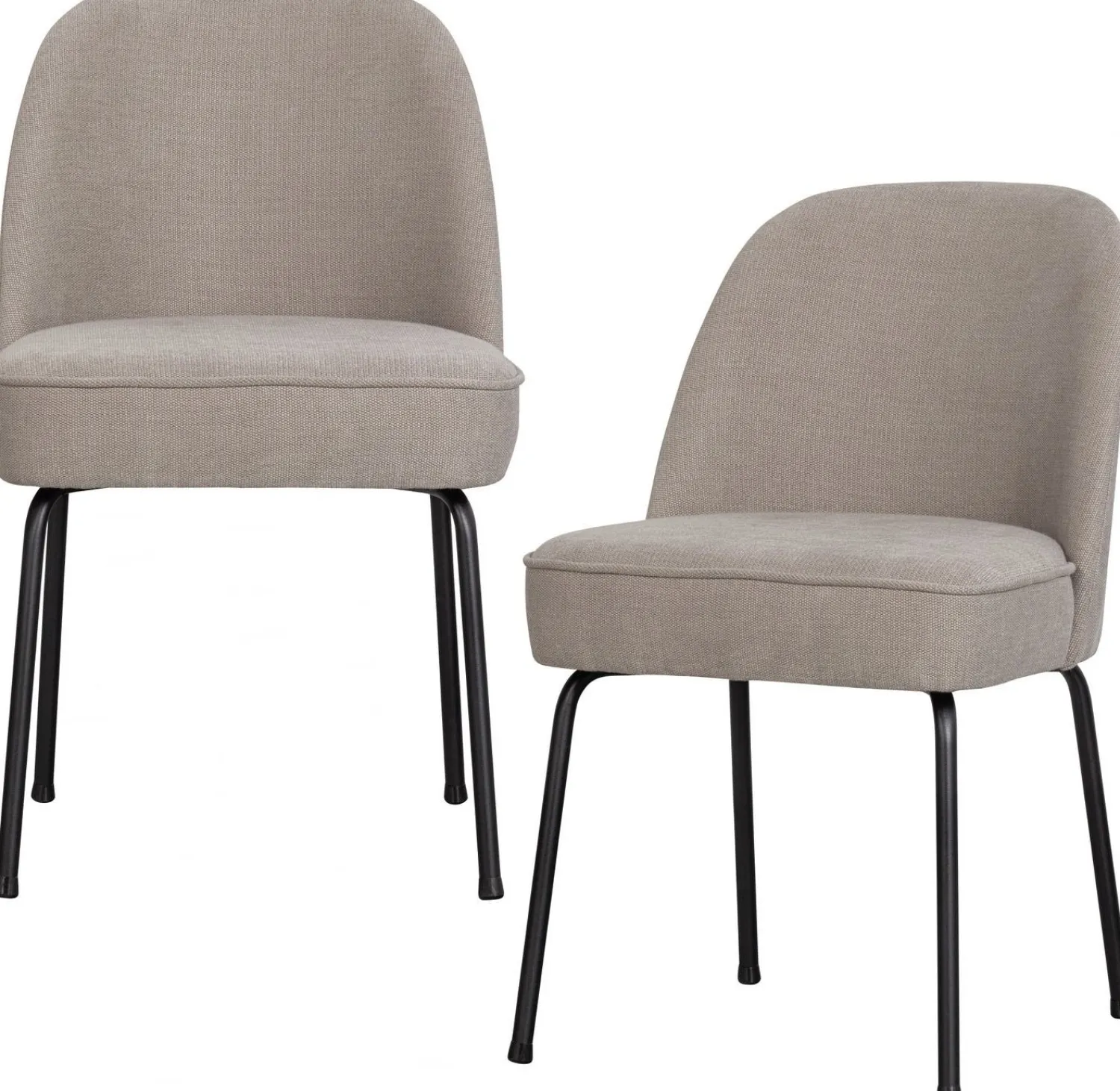 Eetkamerstoelen Zonder Armleuning-WOOOD Vogue Eetkamerstoel Sand