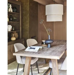 Eetkamerstoelen Zonder Armleuning-WOOOD Vogue Eetkamerstoel Sand