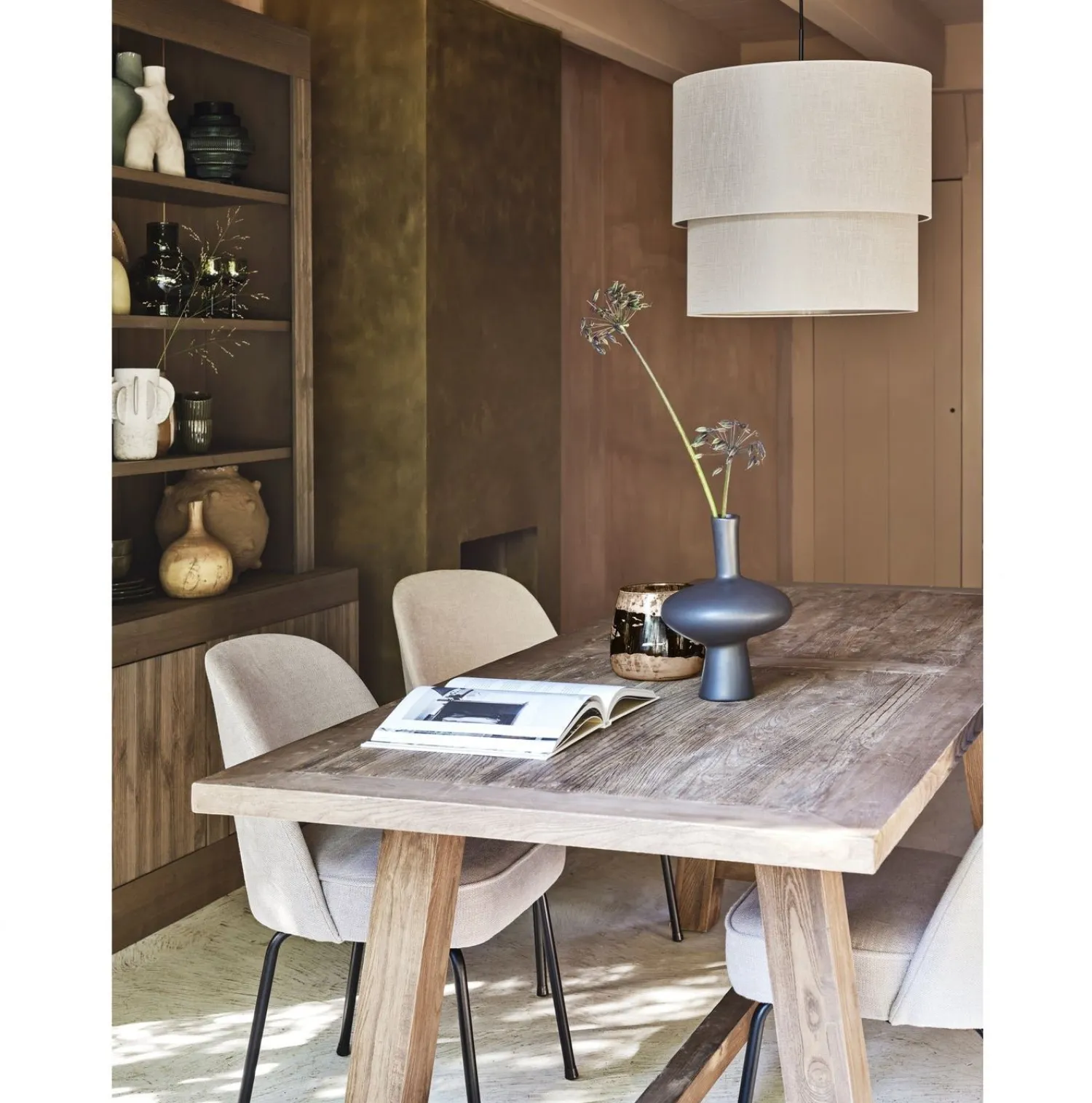 Eetkamerstoelen Zonder Armleuning-WOOOD Vogue Eetkamerstoel Sand