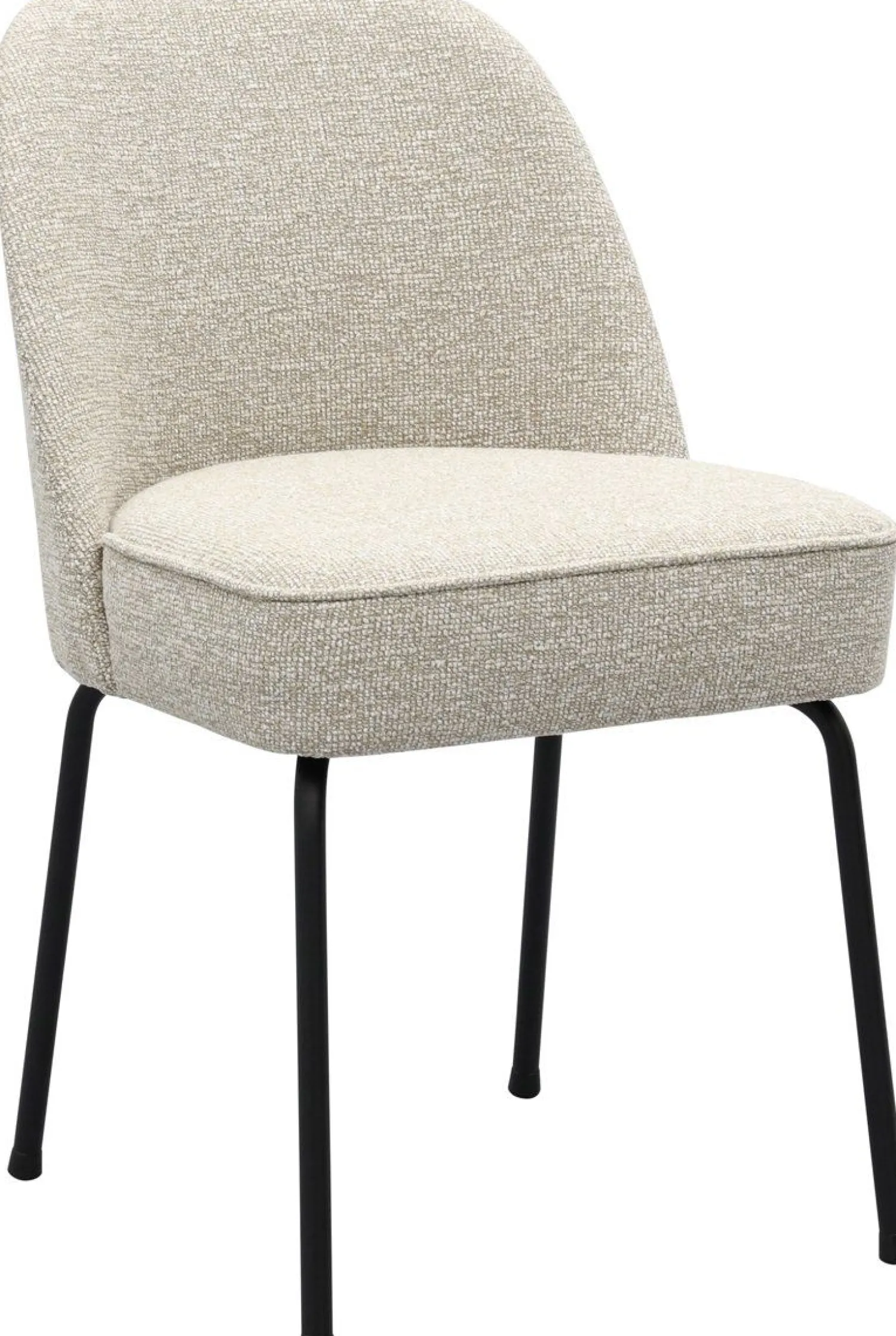 Eetkamerstoelen Zonder Armleuning-Trendhopper Vogue Eetkamerstoel Beige Melange