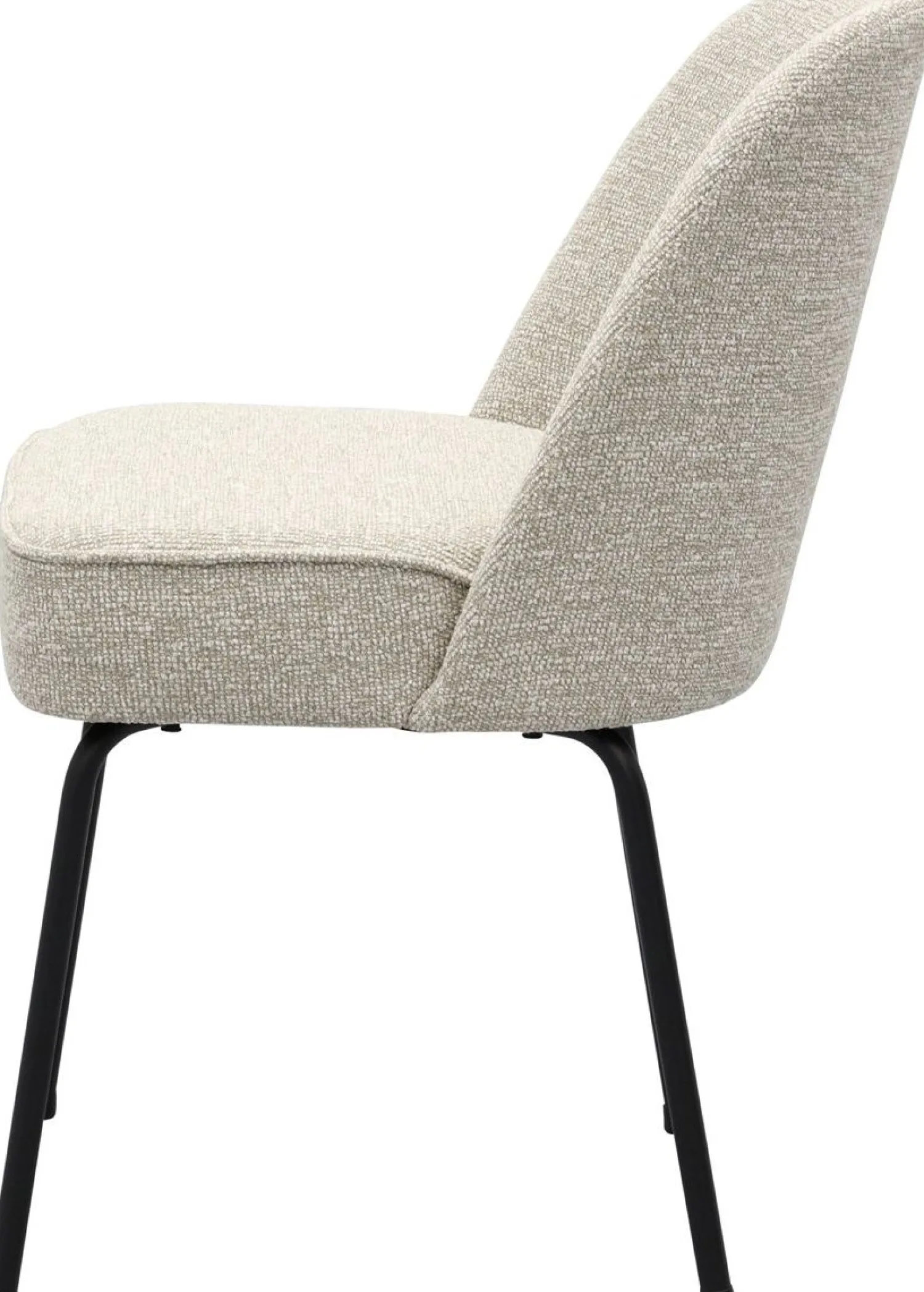 Eetkamerstoelen Zonder Armleuning-Trendhopper Vogue Eetkamerstoel Beige Melange