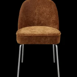 Eetkamerstoelen Zonder Armleuning-WOOOD Vogue Eetkamerstoel Mid Brown