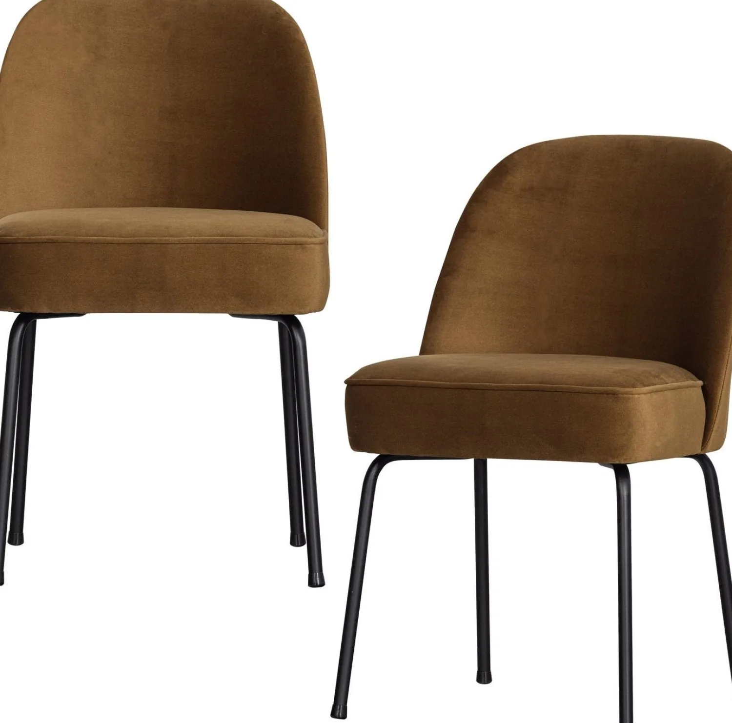 Eetkamerstoelen Zonder Armleuning-WOOOD Vogue Eetkamerstoel Honey Yellow