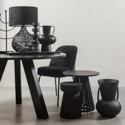 Eetkamerstoelen Zonder Armleuning-WOOOD Vogue Eetkamerstoel Zwart
