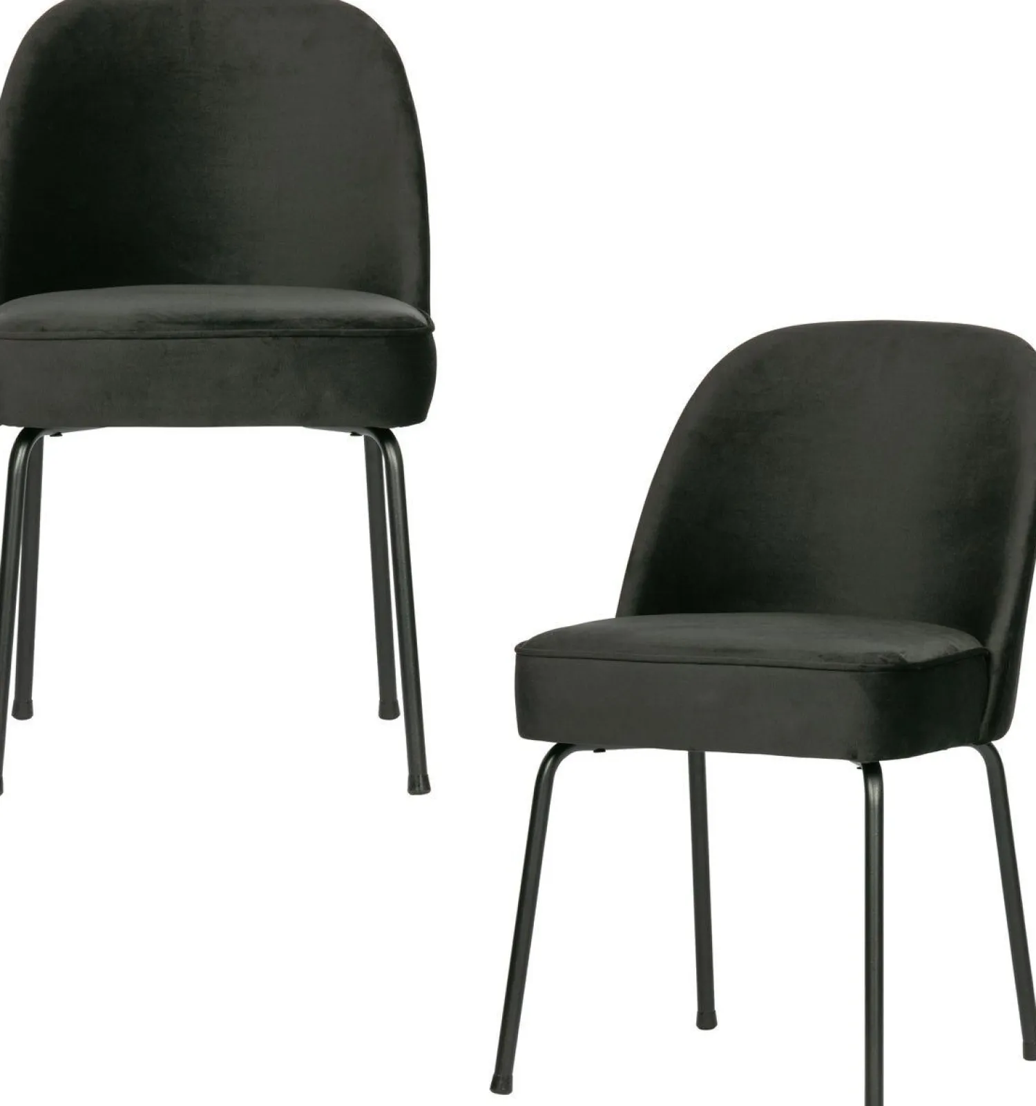Eetkamerstoelen Zonder Armleuning-WOOOD Vogue Eetkamerstoel Zwart