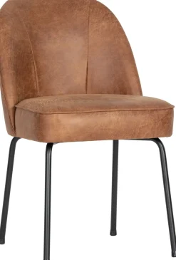 Eetkamerstoelen Zonder Armleuning-WOOOD Vogue Eetkamerstoel Cognac