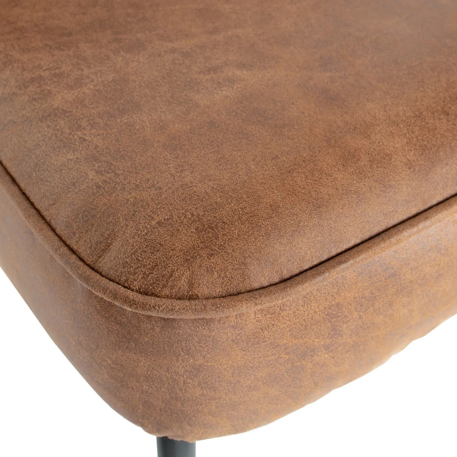 Eetkamerstoelen Zonder Armleuning-WOOOD Vogue Eetkamerstoel Cognac