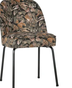 Eetkamerstoelen Zonder Armleuning-WOOOD Vogue Eetkamerstoel Bouquet Black